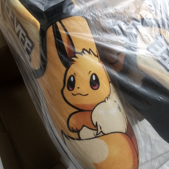 Vans Orange and White Women's Sneakers - Picture 3 of 5